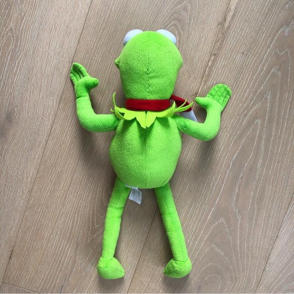 Muppets Kermit The Frog 17" Plush Stuffie Red Christmas Holiday Scarf Puppet Toy - Picture 4 of 7